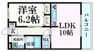 甲子園駅 徒歩5分 1階の物件間取画像